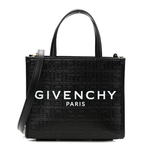 givenchy mini bond canvas & leather tote